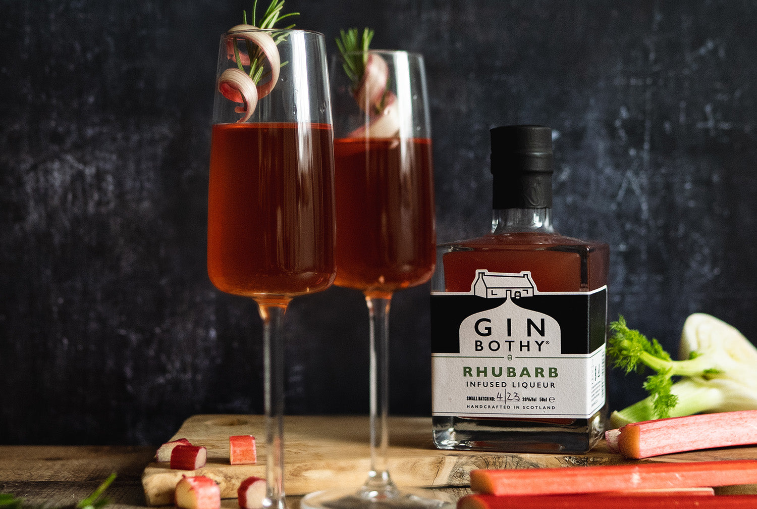 Rhubarb Collins Luxe – Gin Bothy