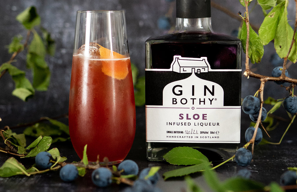 Sloe Grapefruit Flute