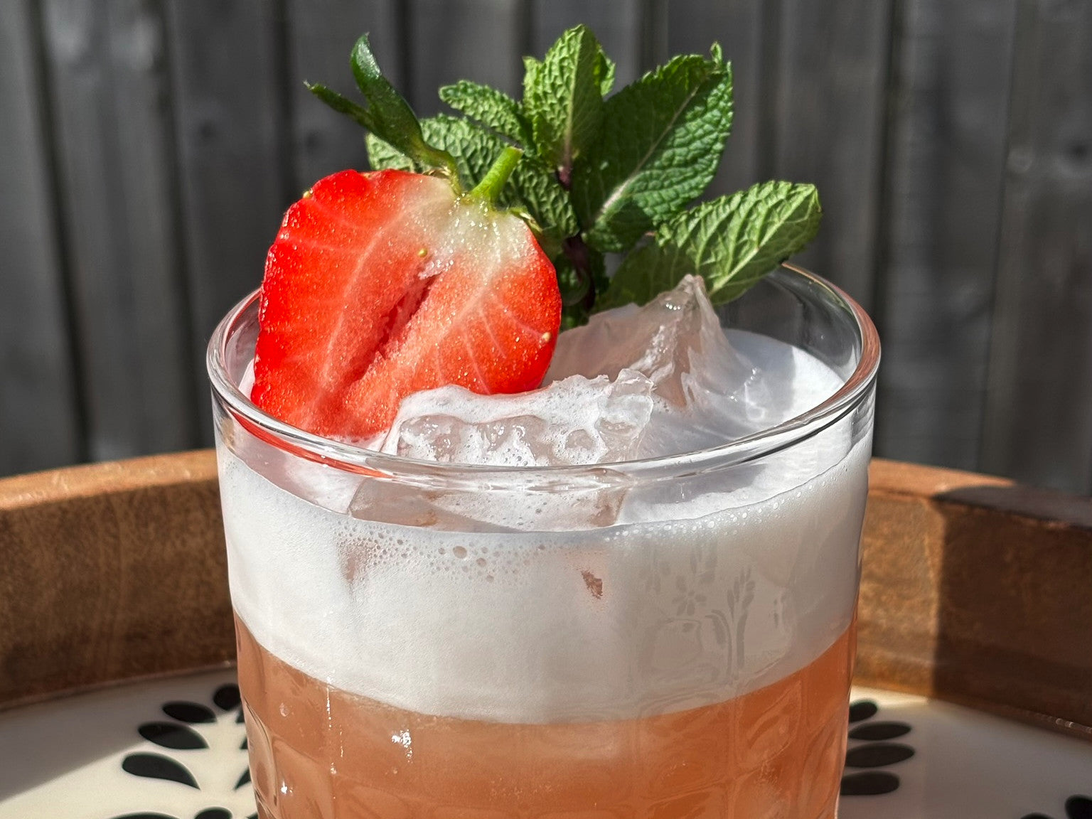 Strawberry And Kiwi Gin Sour