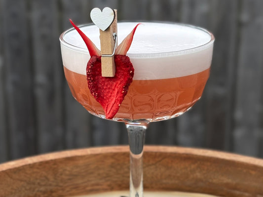 Strawberry and Rhubarb Martini