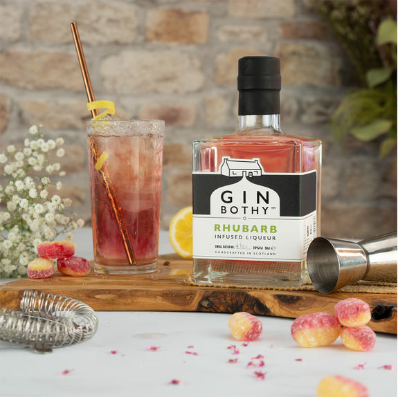 Gin Bothy Rhubarb Gin Liqueur